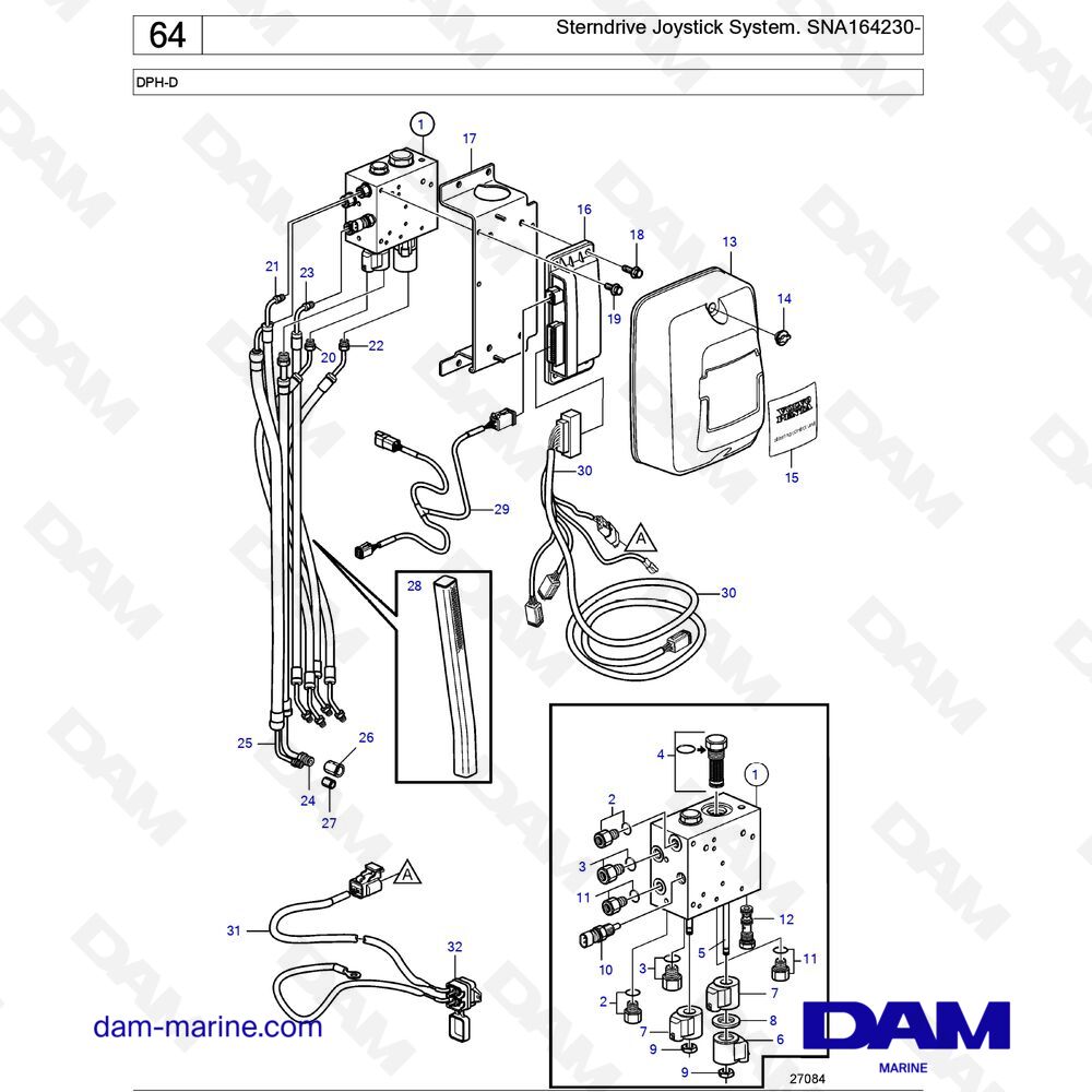 Parts And Exploded Views For Volvo Penta Dph D Drive Unit